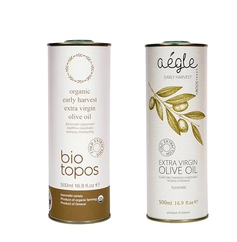 Biotopos Organic EVOO & Aegle Extra Virgin Olive Oil, both Early ...
