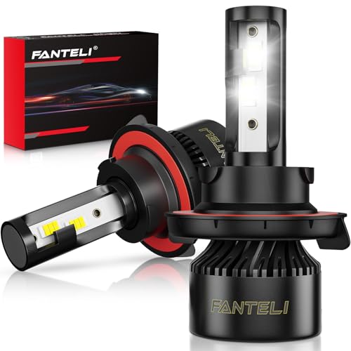 FANTELI 𝐇𝟏𝟑/𝟗𝟎𝟎𝟖 Bulbs High and Low Beam 6500K Cool White