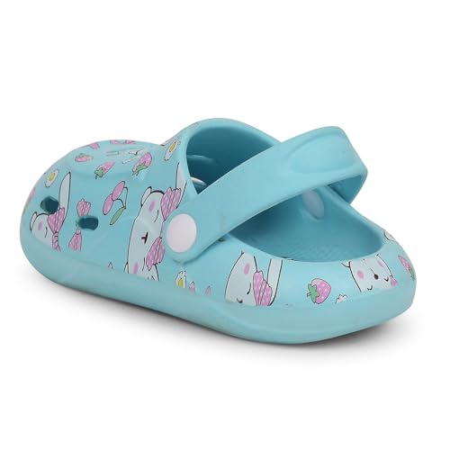 Image of Liberty Lucy&Luke SANDWALK Kids Clogs for Boys & Girls | Lightweight Slip-On Clogs - Beige & Blue | Durable & Soft EVA Sole | Comfortable & Breathable Sandals for Walking - Cushioned Footbed