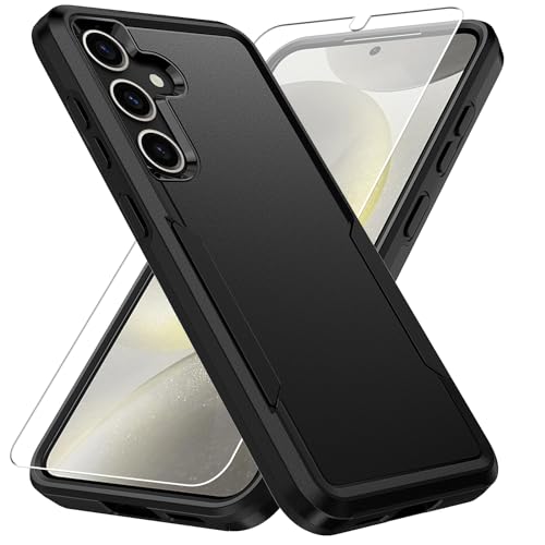 for Samsung Galaxy S24 Case,Galaxy S24 Case with Screen Protector, Heavy-Duty Tough Rugged Shockproof Protective Case for Samsung S24 6.2