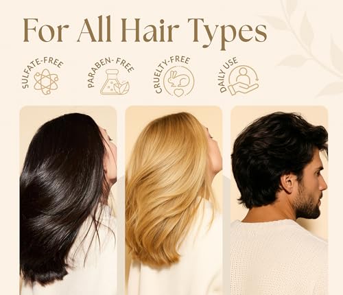Image of SOULSPA PURE Biotin Rice Water Shampoo and Conditioner Set - Thickening Formula with Rice Protein & Keratin - Strengthening Hair Care for Thinning Hair - 16 fl oz Each
