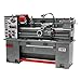 JET Tools - GH-1440B Geared Head Bench Lathe with Stand & Foot Brake with Newall NMS300 DRO & Taper Attachment (323448)