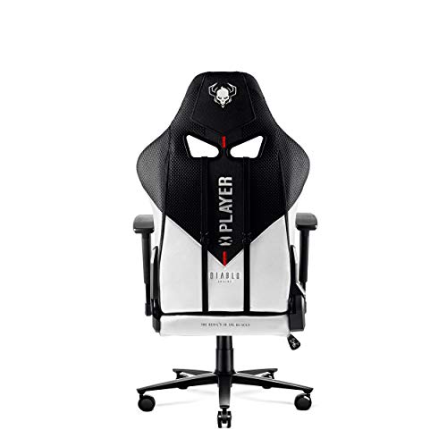 Diablo-X-Player-20-Silla-Gaming-para-Ninos-Oficina-Apoyabrazos-3D-Diseno-Ergonomico-CuelloCojin-Lumbar-Blanco-Negro-S