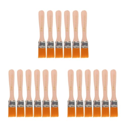 Lurrose 3 Juegos Pincel De Tablero Mao Pincel De Pintura De Pared Cepillo para Pintar Muebles Pequeños Pinceles Cepillo Pequeño Pincel para Muebles Pincel De Cerca De Madera 6 Piezas * 3