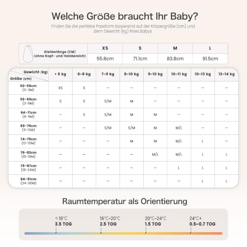 lulumoon Baby Schlafsack Musselin 0.7TOG: Luftig & dünner Sommerschlafsack – Ansicht 7