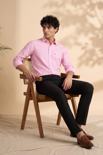 Allen Solly Men Pink Cotton Blend Shirt - Image 3