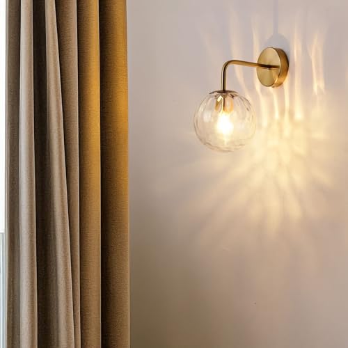 Luz de acento y aplique de pared con globo ámbar para pasillos oscuros 3