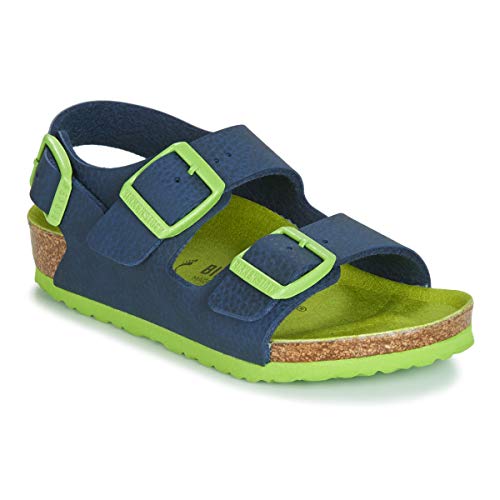 BIRKENSTOCK Milano Jungen und Mädchen Sandalen Desert Soil Blue,...