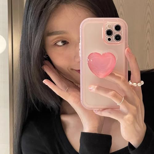 Coque silicone iPhone XR jaune translucide protection arrière avec cœur - 3