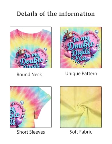Image of in My Double Digits Era Shirt Girls Birthday Girl Shirt | 10 Birthday Shirt Girls 10th Birthday Gifts For Girls 10 Year Old Ten Party Tee Tops