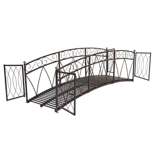 Amazon.com : kinbor Metal Garden Bridge - 8 Ft Garden Arch