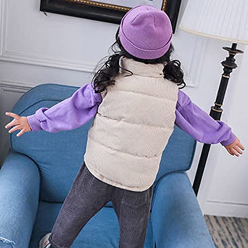 Baby Boys Girls Hooded Puffer Down Vest Winter Lightweight Sleeveless Bear Ears Zipper Up Jacket Plain Coats Outerwear3