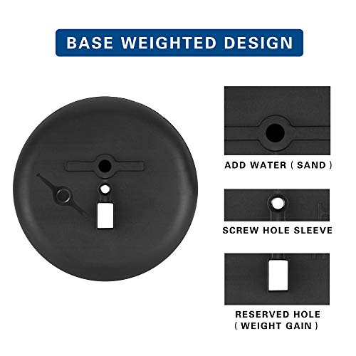 Pujiang 8.5X11 Inch Adjustable Sign Holder Poster Stand, Heavy Duty Floor Sign Stand With Aluminum Snap Open Frame For Vertical And Horizontal Sign Displayed(Black) #TOP5