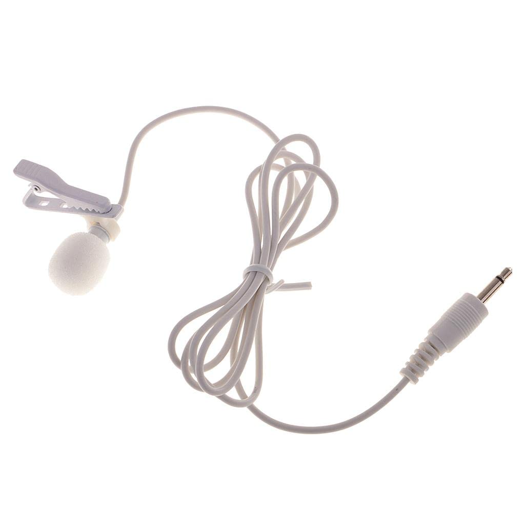 SECRET DESIRE 3.5Mm Jack Plug Mini Clip On Microphone Mic With Tie Collar Shirt Clip White-image-28