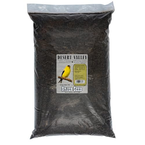 Desert Valley Premium Nyjer Seed - Wild Bird - Finch Food (10-Pounds)