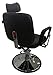 LOVECRAZY - Sillón Profesional de Peluquería, 360º Giratoria con Base Fijo y...