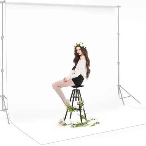 CPLIRIS 10x12ft White Backdrop Photography Photo Shooting Background with Matt