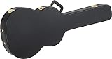 Rocktile Estuche rígido para guitarra española - Funda rigida para guitarras clásicas - Bolsillo interior para accesorios - Bloqueable - Color negro