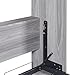 Harper & Bright Designs Full Size Murphy Bed, can be Folded into a Cabinet, Full Murphy Cabinet Bed, Gray