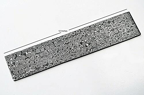 Damascus Raindrop Billet 12 Inches