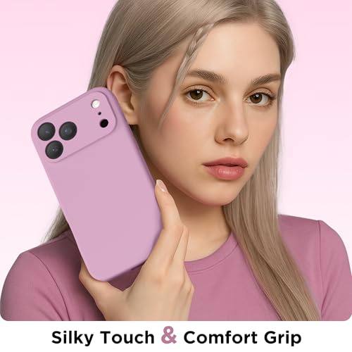 GolbinBox Magnetic for iPhone 17 Pro Max Case, Compatible with MagSafe, [Full Camera Protection] [Screen Protector], Silicone Shockproof Phone Cover with Anti-Scratch Microfiber Lining, Roland Purple by GolbinBox - Image 9