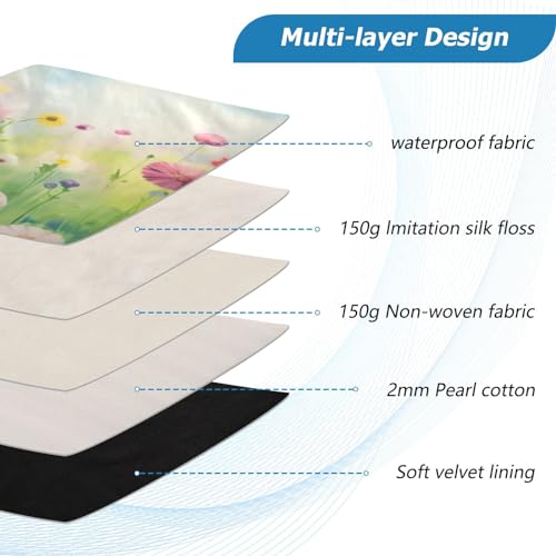 Funda para portátil flores coloridas 13-14 pulgadas miniatura 4