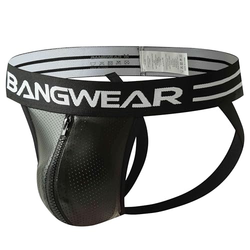 Locker Perforated Leather Jockstrap Mens Athletic Supporters Underwear PU Jocks