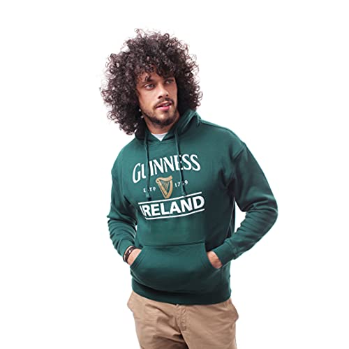 Guinness Sweat à Capuche Officiel Avec Logo et Imprimé Irlande, Vert, S
