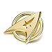 Produktbild Kapitän Kirk Kapitän Kommunikator Gold Cosplay Metall Button Badge Pin Brosche Abzeichen