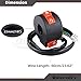amavoler Handlebar Mount Motorbike ON Off Start Kill Switch 7/8