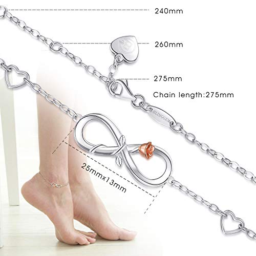 BlingGem Cavigliere per Donna in Argento Placcato