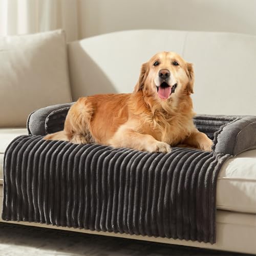 WINDRACING Luxury Dog Couch Bed, Washable Calming Dog Couch Cover, Couch Protector for Dogs...