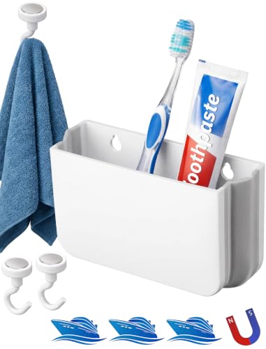 NiHome NiHome Magnetic Toothbrush Holder for Cruise, Foldable Cabin Organizer 1PCS