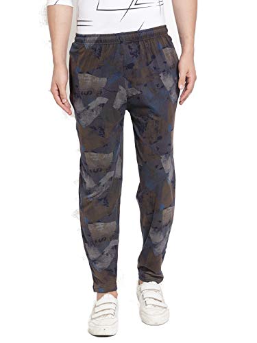 Image of UZARUS Men's Cotton Gym Sports Night Wear Track Pants with 2 Zipper Pockets - Pack of 2