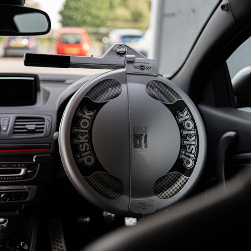 Disklok Gold Security Edition Car Steering Wheel Full Cover Anti- Angle Grinder Anti-Theft Lock Police Approved (Silver, Small 35cm - 39cm) - Image 5