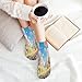 VstaDank Cartoon Fairyland Ankle Socks 5 Pairs Fashion Invisible Low Cut Sock for Adult Casual Short Sock Soft Cozy No Show Socks