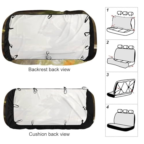 Funda para asiento trasero de coche lavable con diseño de ardilla para proteger tu SUV 3