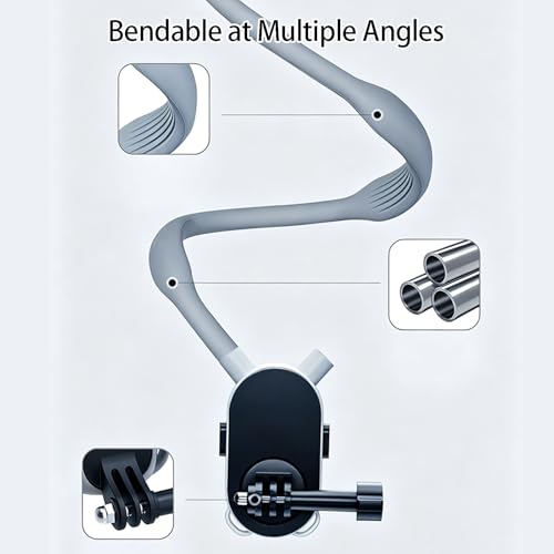 Soporte ajustable para cámara para el cuello pecho antivibración multiángulo deportivo 7