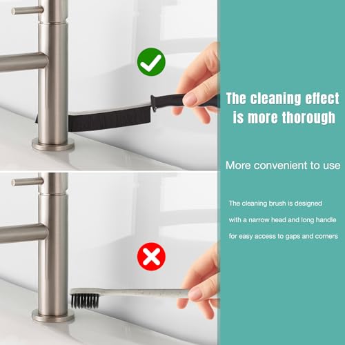 Image of 7pcs Hard Bristle Crevice Cleaning Brush Multifunctional Gap Scrub Cleaner Tool for Household Use, Kitchen Sink, Bathroom, Toilet Dead Corners, Window, Vehicle, Grout, Clean Tight Spaces