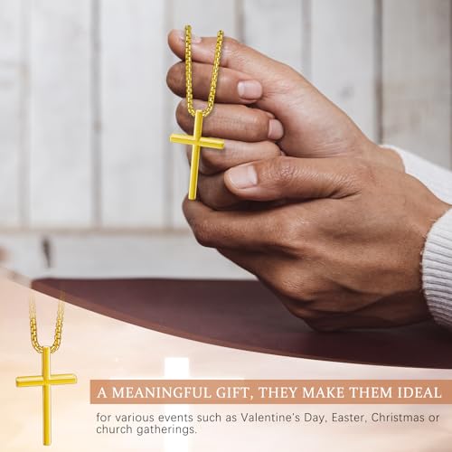 Bulk Stainless Steel Cross Necklace for Men Gifts Christian Gift Cross Necklace Pendant3