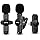 Wireless Lavalier Microphone for iPhone iPad,Plug-Play Wireless Mic for Recording, Live Streaming, YouTube, TikTok, Facebook, Intelligent noise reduction, Auto Sync, No APP（2pcs mic/IOS）