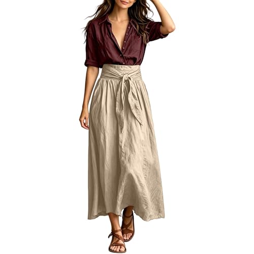 Robe d'été 2 pièces légère et confortable avec jupe midi