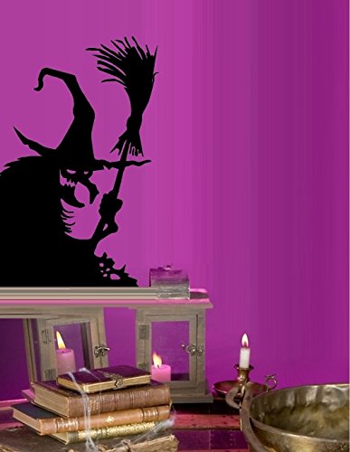 Wicked Witch #11 ~ Halloween: Wall OR Window Decal, 13