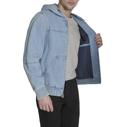 Image of Levi's Men's Workwear Cotton Canvas Hooded Bomber Jacket