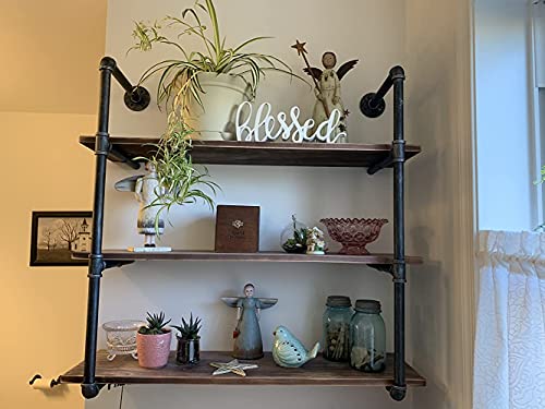 Best Deal SUJIN Industrial Pipe Shelving Floating Shelves for Wall,Pipe Shelves with Wood Rustic Wall Shelves,36in Pipe Wall Shelf Metal Floating Shelf Wall Mounted,Iron Floating Bookshelf Hanging Book Shelves 🔥 Cashback up to 70% SUJIN Industrial Pipe Shelving Floating Shelves for Wall,Pipe Shelves with Wood Rustic Wall Shelves,36in Pipe Wall Shelf Metal Floating Shelf Wall Mounted,Iron Floating Bookshelf Hanging Book Shelves