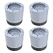 4 Pièces Patins Anti Vibration, Vimite Pieds Stabilisateur Piédestal, Universel Pied Machine a Laver Anti Bruit, Tampons Anti-Vibrations Pieds pour Machines à Laver, Réfrigérateurs, Sèche-Linge,6cm