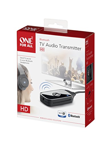 Transmisor de audio TV One For All SV1770 para ver películas sin molestar con cascos Bluetooth 5