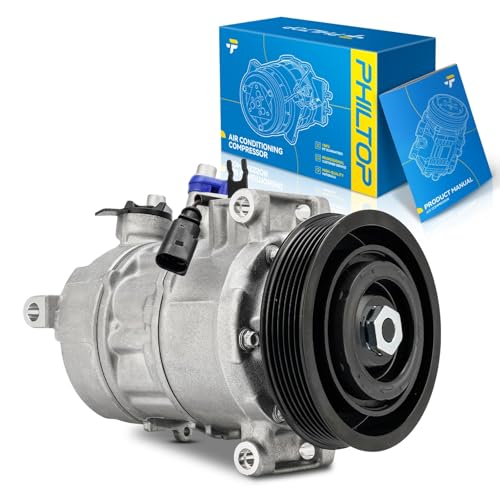 Image of PHILTOP 198394 NEW Air Conditioner AC Compressor with Clutch for 2021-2023 Q5 A4 /A5 Quattro,2013-2017 Q5 3.0L /3.0T,2013-2016 S4,2013-2017 S5,2014-2017 SQ5,2019-2023 A6 Quattro 2.0T,2013 2017 Q7 3.0L