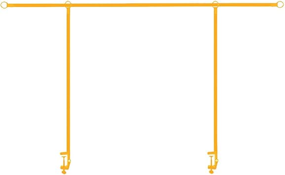 Over The Table Rod Stand with Clamps, Table Balloon Arch Kit, Yellow