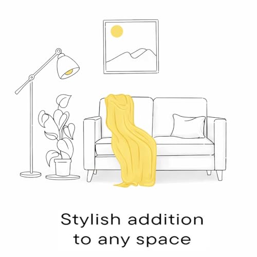 Image of Premium 125 x 150 cm Cotton Throw Blanket - Soft & Cozy Sofa and Couch Accent - Trending Home Decor Essential for Extra Comfort, Relaxation, and Style - Rose Pink,Pack of 1